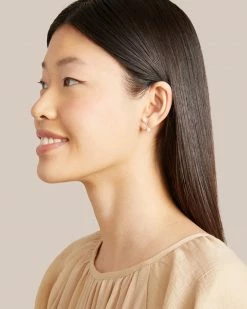 Laura Estrada Sophia Bar Stud Earrings