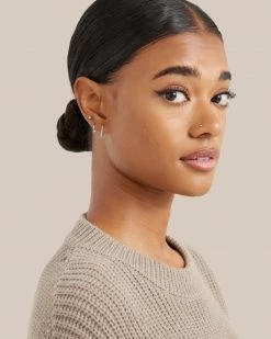 Modern Citizen Celebrate Sterling Silver Staple Earrings