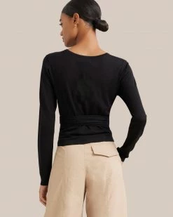 Hwa Fong Company Stevie Long-Sleeve Wrap Sweater