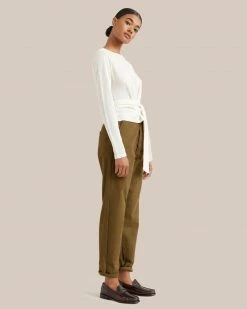 Hwa Fong Company Stevie Long-Sleeve Wrap Sweater