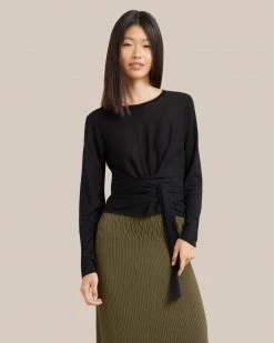 Hwa Fong Company Stevie Long-Sleeve Wrap Sweater