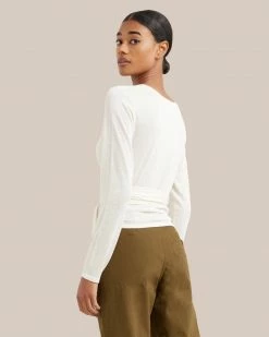 Hwa Fong Company Stevie Long-Sleeve Wrap Sweater