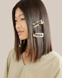 Nat + Noor Tortoise Hair Clip Duo Accessories