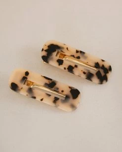 Nat + Noor Tortoise Hair Clip Duo Accessories