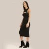 Fore Collection Trina Front Cutout Ribbed Knit Dress