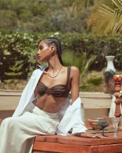 Belle The Label Oracle Ruched Bikini Set Vacation