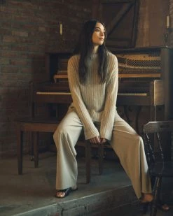 Hwa Fong Company Clothing Riva Asymmetrical Linen Sweater