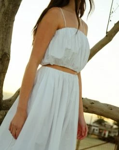 Fashion Apparels Sofia Pleated Cropped Top Vacation