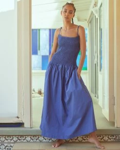 Fashion Apparels Venus Smocked Midi Dress Celebrate