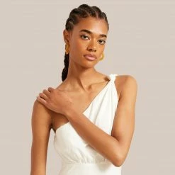 Machete Accessories Acetate Round Midi Hoop Earrings