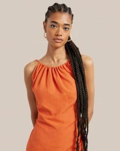 Machete Accessories Acetate Square Midi Hoop Earrings