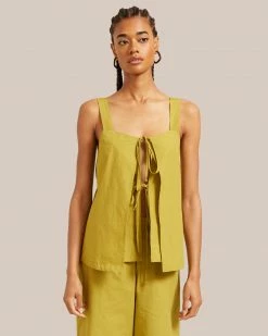 Machete Accessories Acetate Square Midi Hoop Earrings