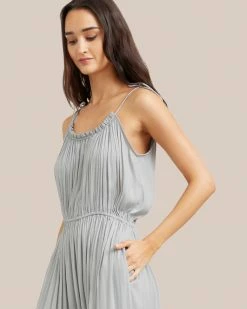 Hua Jia Aileen Tie-Shoulder Maxi Dress