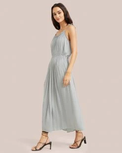 Hua Jia Aileen Tie-Shoulder Maxi Dress