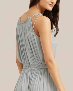 Hua Jia Aileen Tie-Shoulder Maxi Dress
