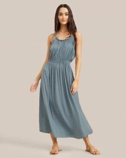 Hua Jia Aileen Tie-Shoulder Maxi Dress