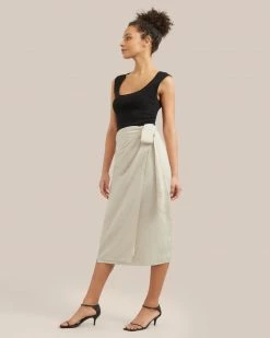 Sky Ocean Development Limited Alexis Keyhole-Back Sweater Tank Clothing