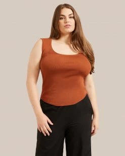 Sky Ocean Development Limited Clothing Alexis Keyhole-Back Sweater Tank