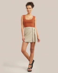 Sky Ocean Development Limited Clothing Alexis Keyhole-Back Sweater Tank