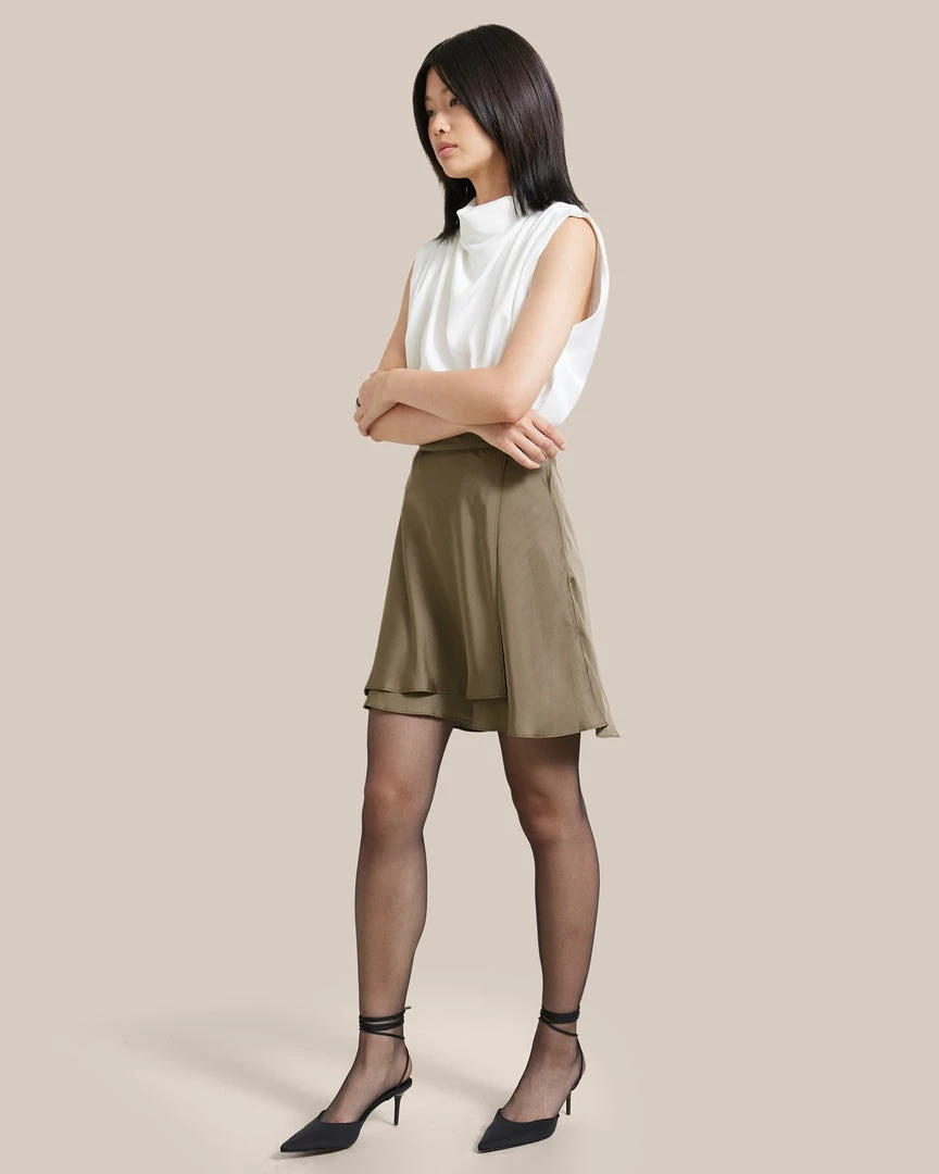 Hua Jia Allegra Gathered-Neck Sleeveless Blouse Celebrate