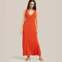 Sky Ocean Development Limited Clothing Anina Reversible Wide Rib Dress