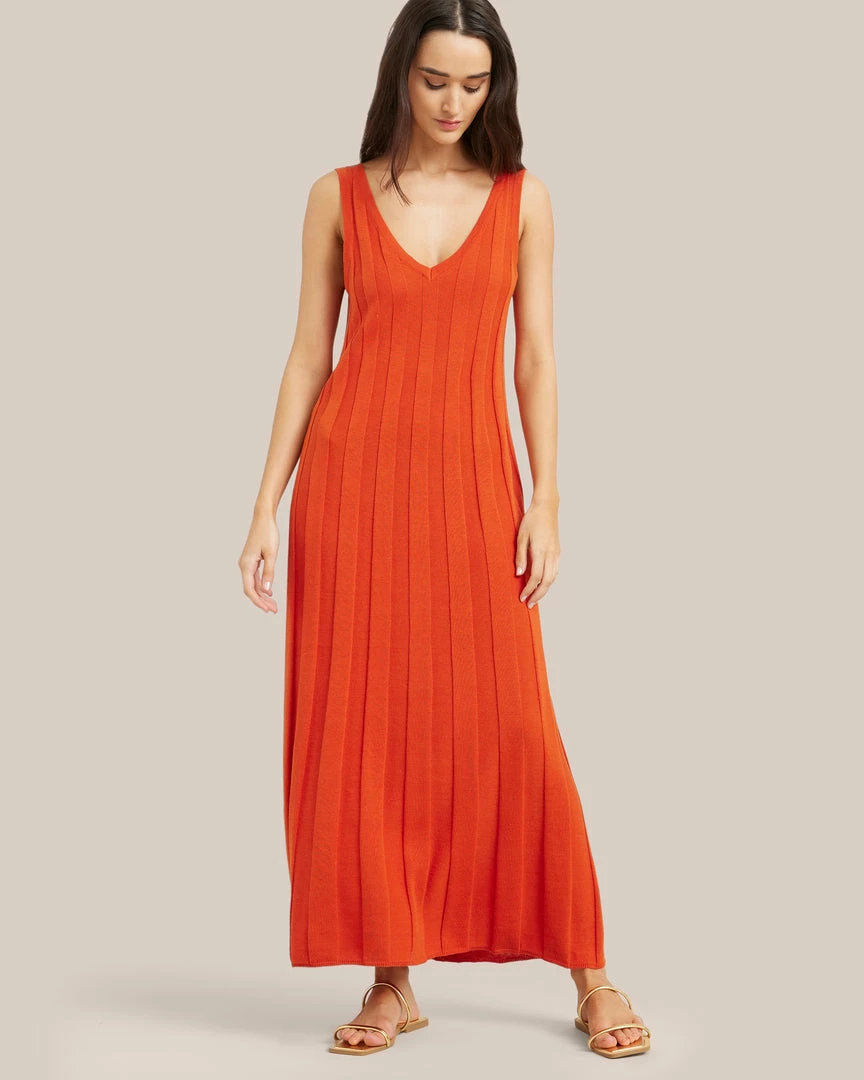 Sky Ocean Development Limited Clothing Anina Reversible Wide Rib Dress