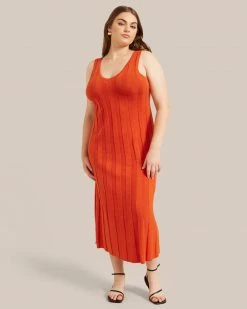 Sky Ocean Development Limited Clothing Anina Reversible Wide Rib Dress