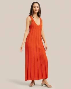 Sky Ocean Development Limited Clothing Anina Reversible Wide Rib Dress