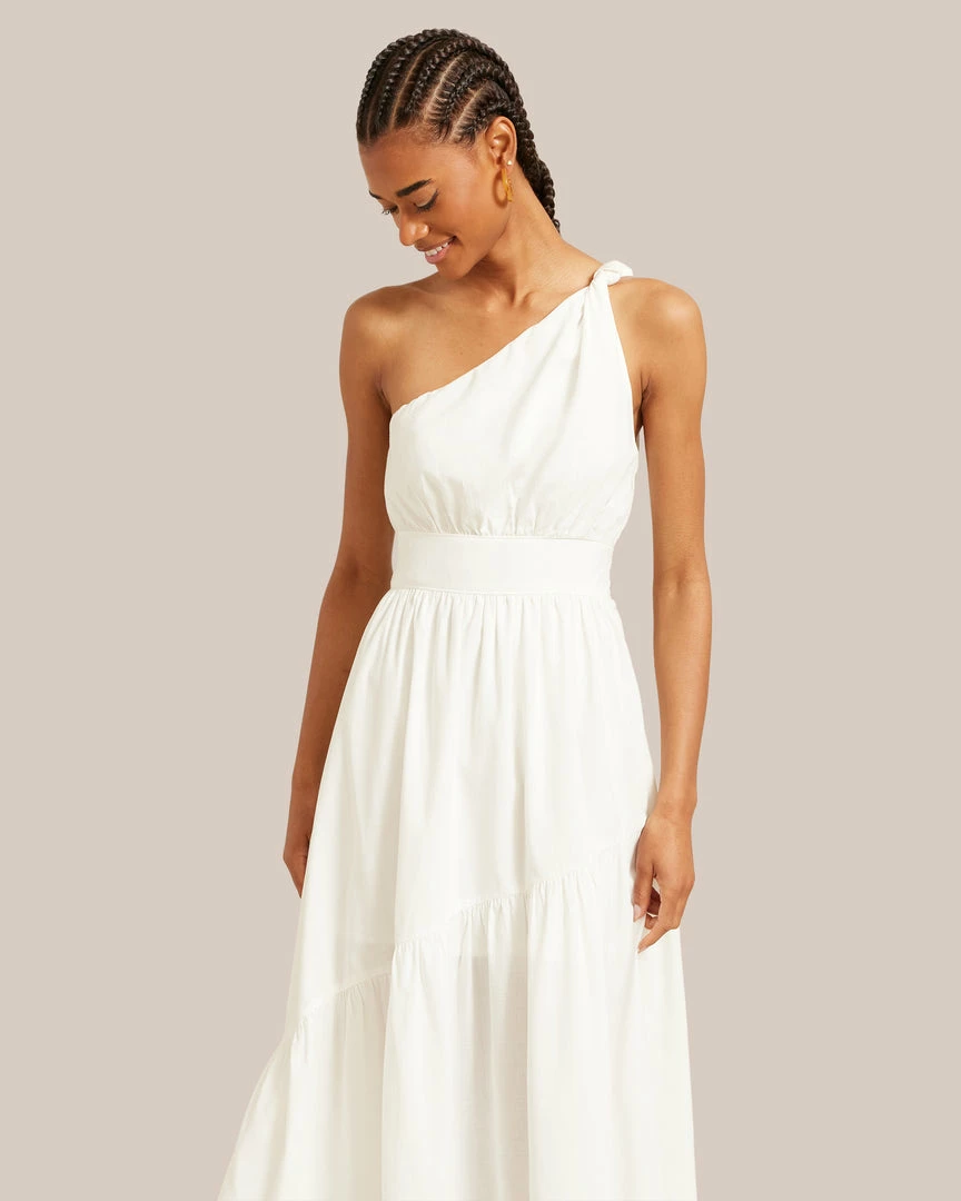 Crescent Artemis One Shoulder Maxi Dress Celebrate