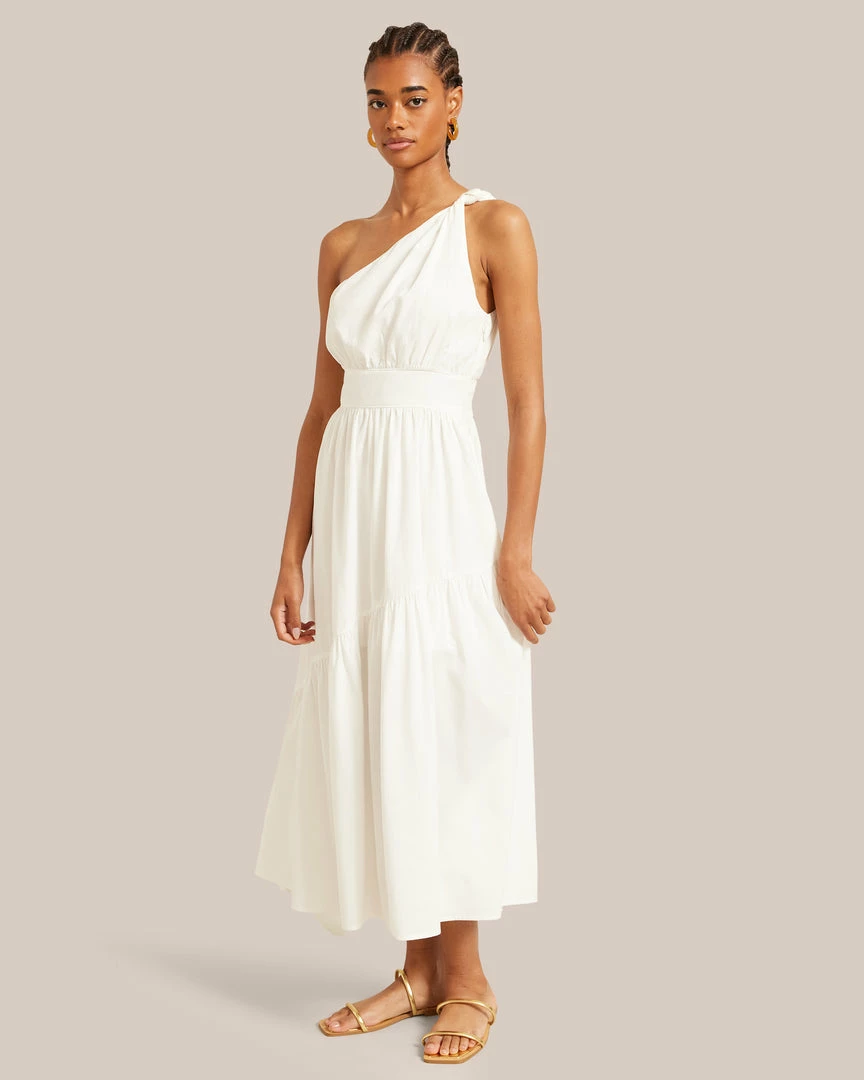 Crescent Artemis One Shoulder Maxi Dress Celebrate