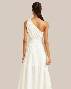 Crescent Artemis One Shoulder Maxi Dress Celebrate
