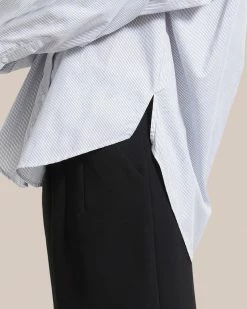 Fashion Apparels Ash Striped Button Up Shirt