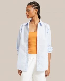 Fashion Apparels Lounge Ash Striped Button Up Shirt