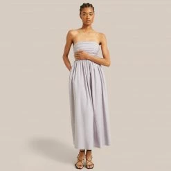 Hua Jia Aurora Ruched Maxi Dress Celebrate