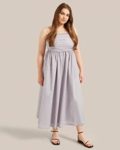 Hua Jia Aurora Ruched Maxi Dress Celebrate