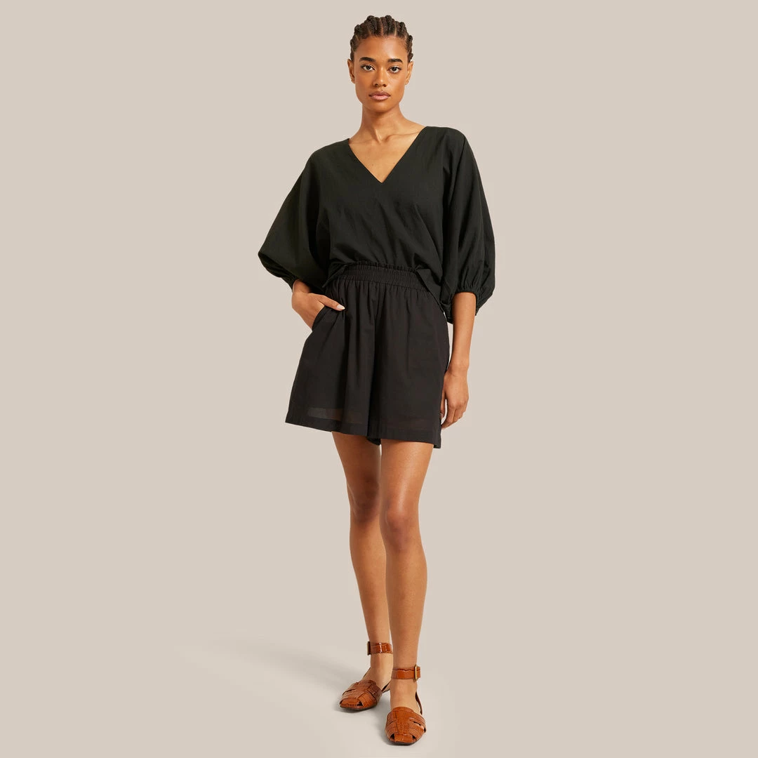 Fashion Apparels Lounge Beau High-Waisted Organic Cotton Short