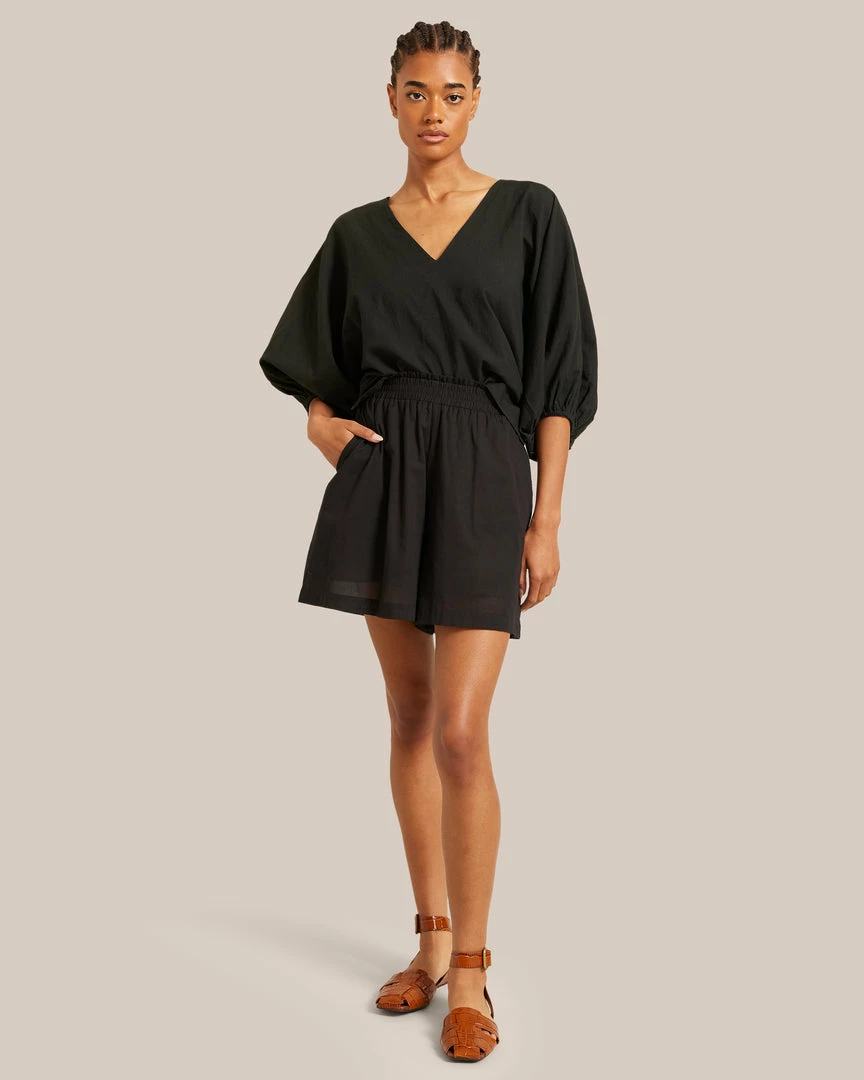 Fashion Apparels Lounge Beau High-Waisted Organic Cotton Short