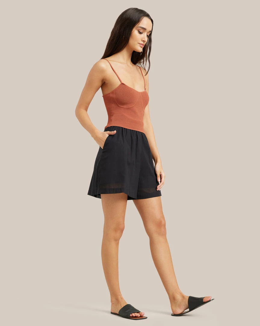 Fashion Apparels Lounge Beau High-Waisted Organic Cotton Short