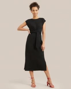 Asia Consultancy Co., Ltd Cassandra Tie-Front Wrap Dress