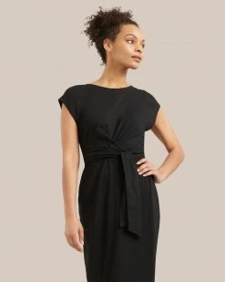 Asia Consultancy Co., Ltd Cassandra Tie-Front Wrap Dress