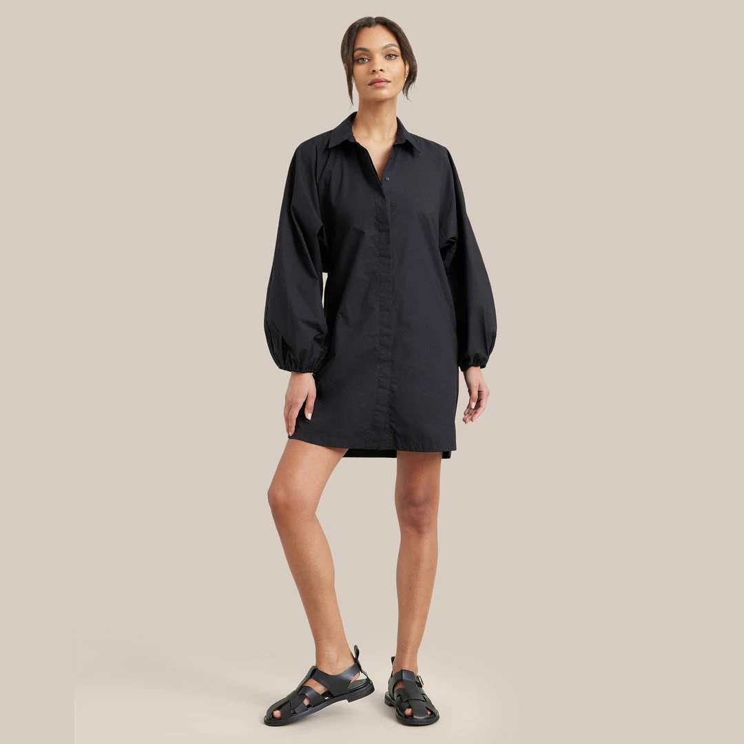 Fashion Apparels Clara Open-Back Button Down Dress