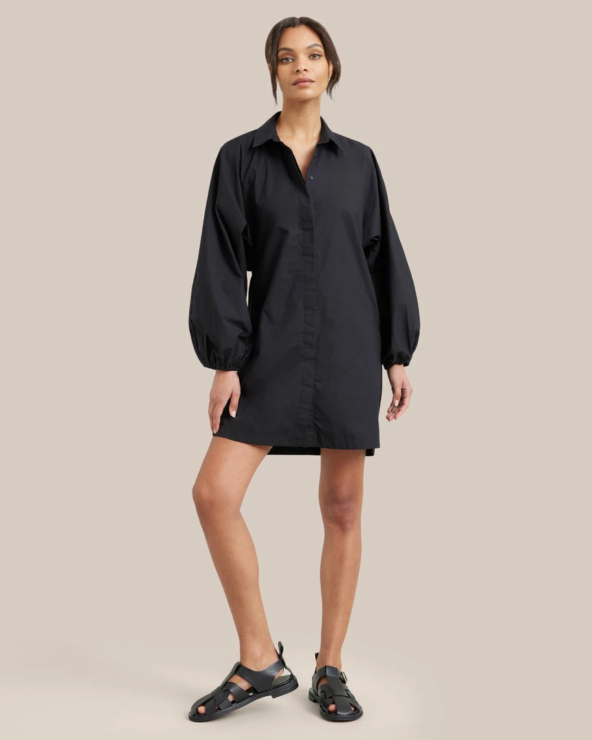Fashion Apparels Clara Open-Back Button Down Dress