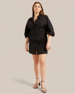 Fashion Apparels Clara Open-Back Button Down Dress