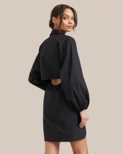 Fashion Apparels Clara Open-Back Button Down Dress