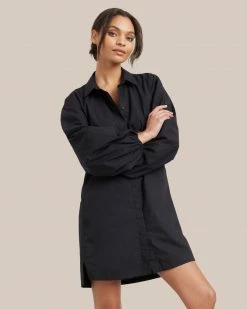 Fashion Apparels Clara Open-Back Button Down Dress