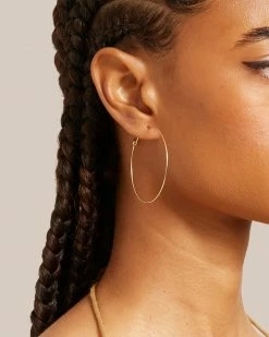 Thatch Dainty Hoop Earrings Accessories