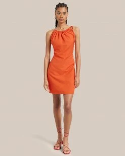 Fashion Apparels Darla Backless Tie-Shoulder Cover Up Dress