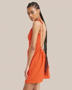 Fashion Apparels Darla Backless Tie-Shoulder Cover Up Dress