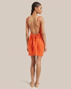 Fashion Apparels Darla Backless Tie-Shoulder Cover Up Dress