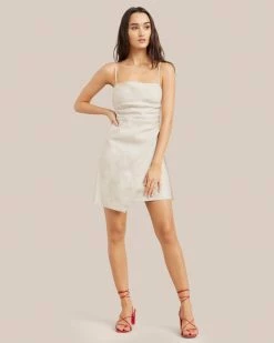 Hua Jia Celebrate Davina Linen Mini Dress